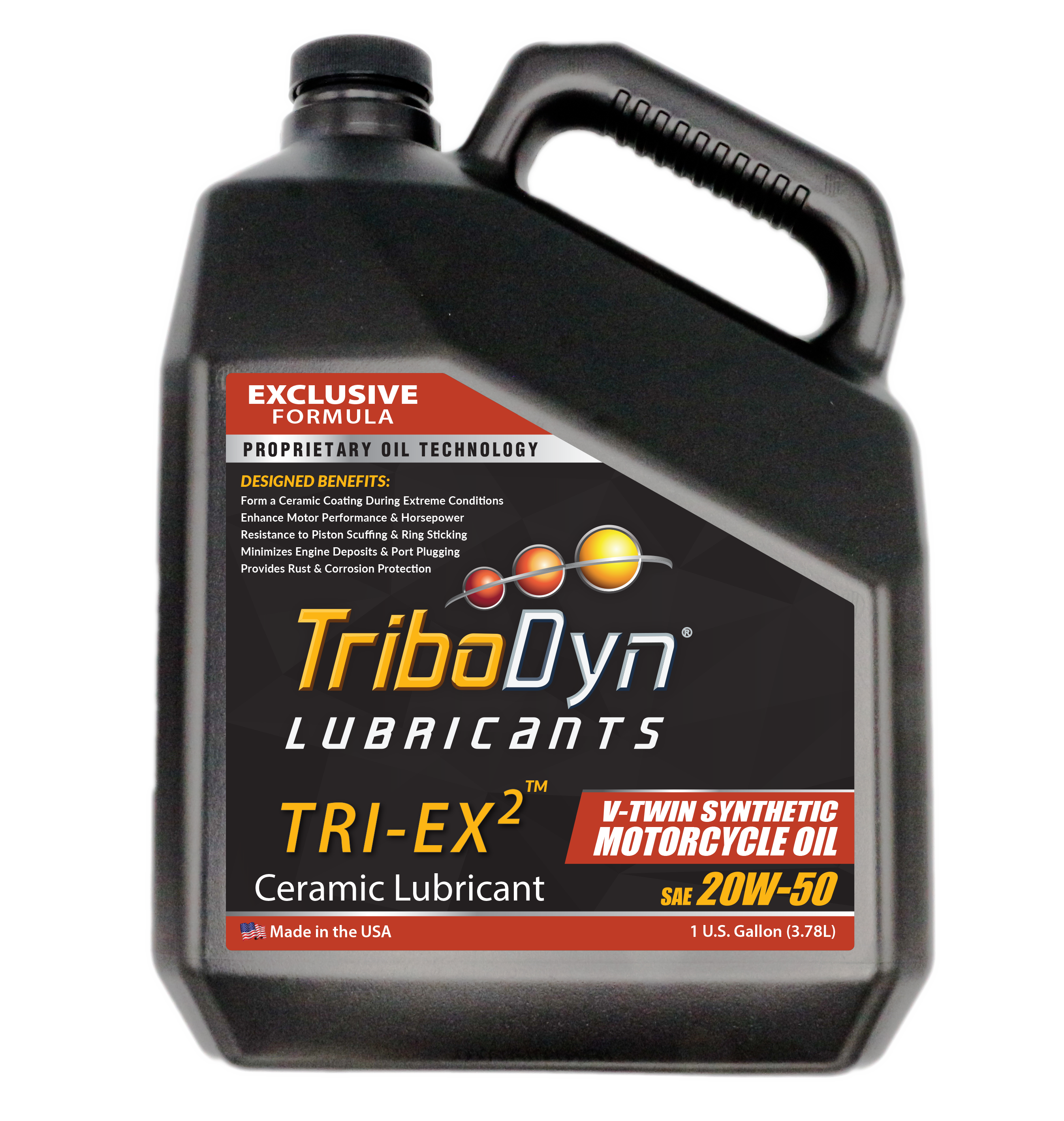 TRI-EX2 20W-50 V-Twin Synthetic Motorcycle Oil – TriboDyn® Lubricants
