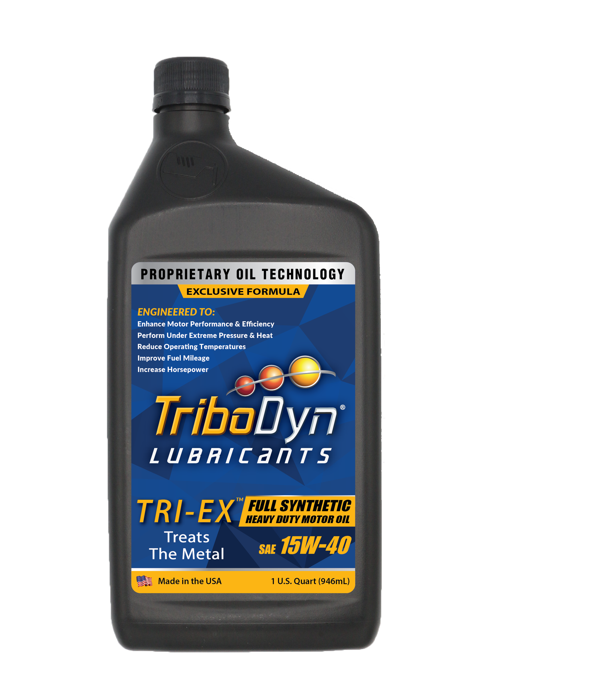 TRI-EX 15W-40 Full Synthetic Heavy Duty Motor Oil – TriboDyn® Lubricants