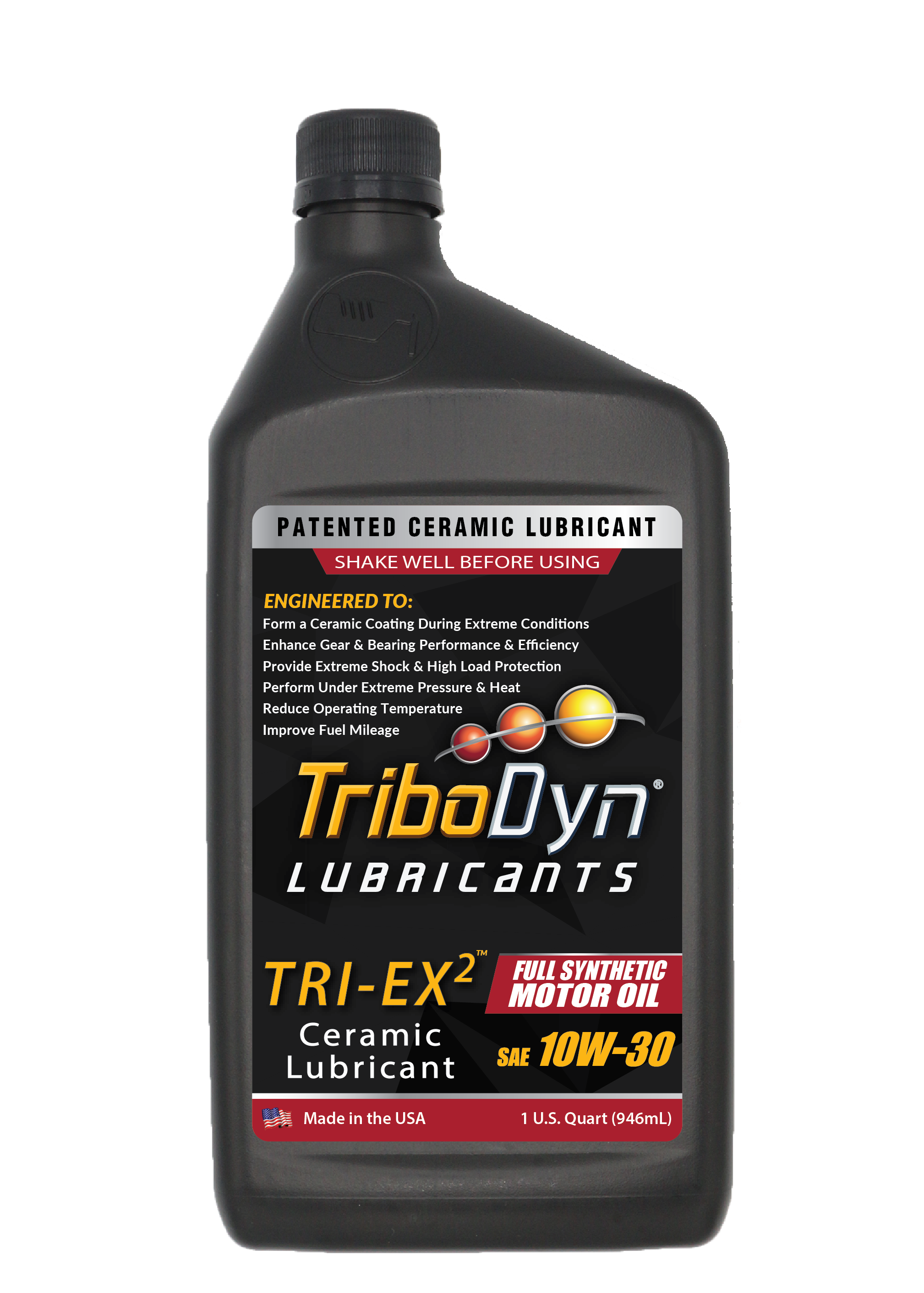 TRI-EX2 10W-30 Full Synthetic Motor Oil – TriboDyn® Lubricants